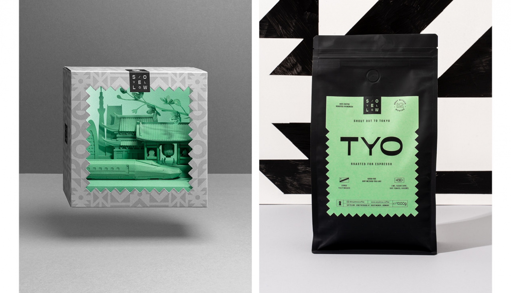 so yellow coffee packaging design