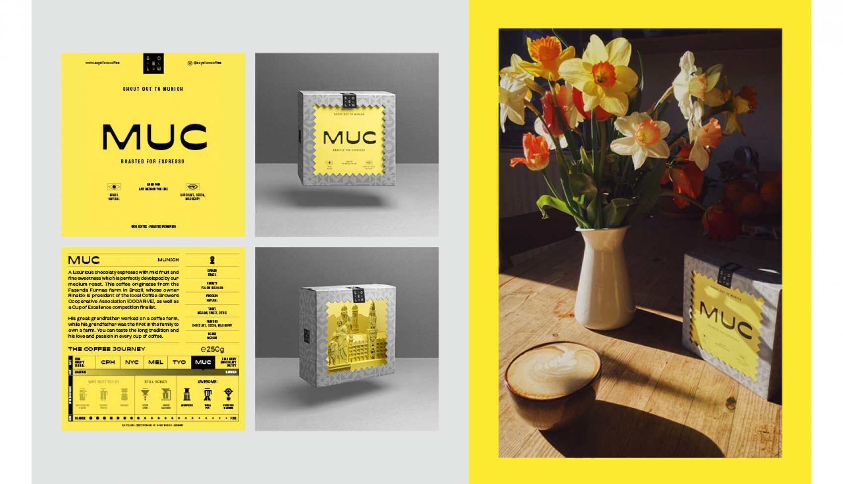 so yellow coffee packaging design