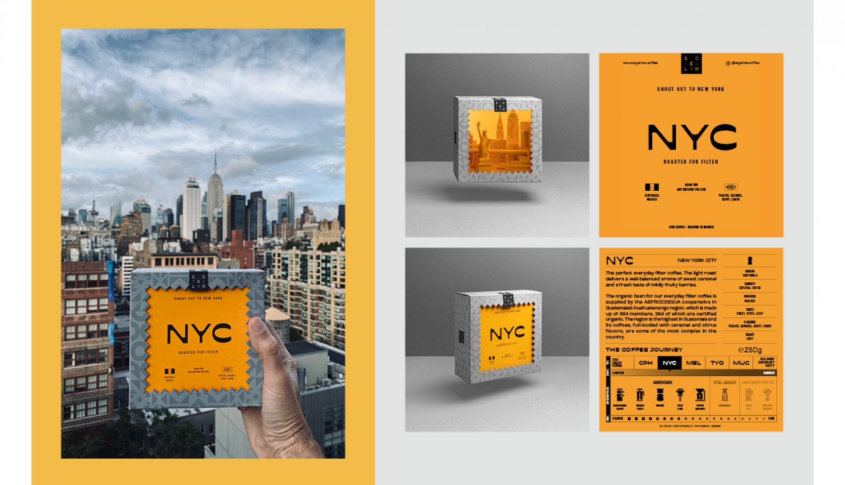 so yellow coffee packaging design